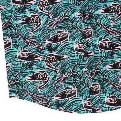 Fishies – Stretch Seersucker Short Sleeve Shirt