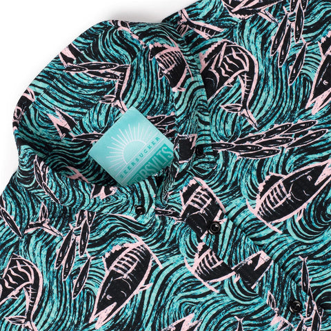 Fishies – Stretch Seersucker Short Sleeve Shirt