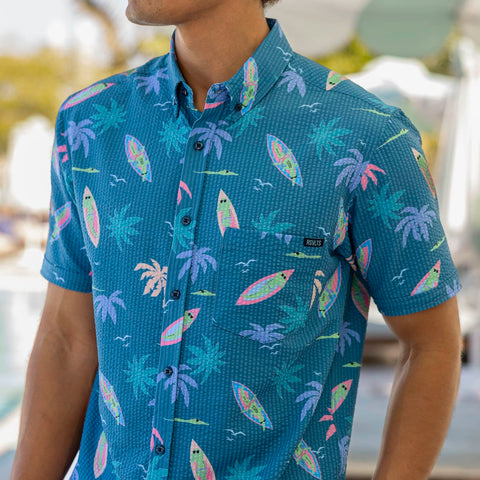 Gator Rays – Stretch Seersucker Short Sleeve Shirt