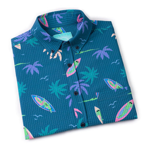 Gator Rays – Stretch Seersucker Short Sleeve Shirt