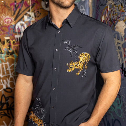 '70s Retro Night Moves – KUNUFLEX Short Sleeve Shirt