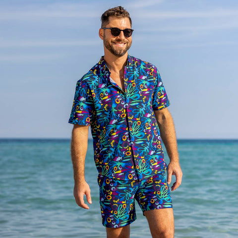 Rad Reef – Stretch Seersucker Short Sleeve Shirt