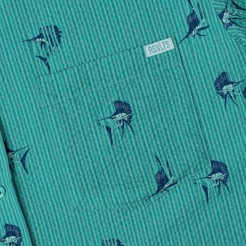 Sailfish – Stretch Seersucker Short Sleeve Shirt