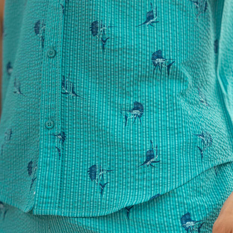 Sailfish – Stretch Seersucker Short Sleeve Shirt