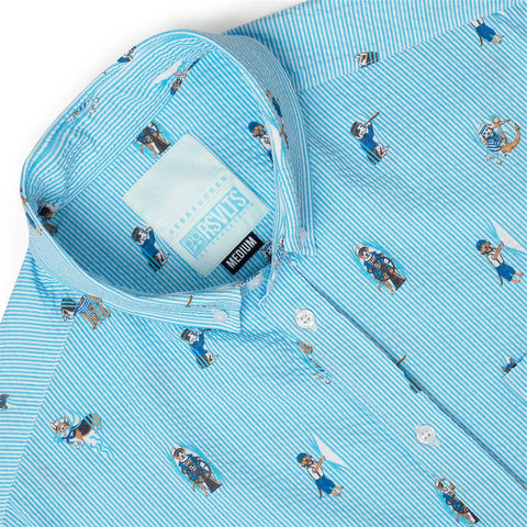 Sea Dogs – Stretch Seersucker Short Sleeve Shirt
