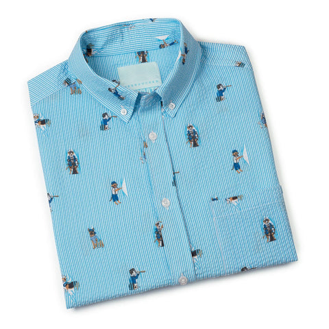 Sea Dogs – Stretch Seersucker Short Sleeve Shirt