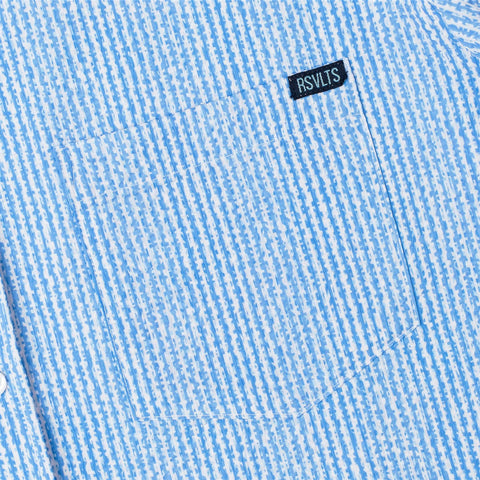 We Sail Without Him – Stretch Seersucker Short Sleeve Shirt