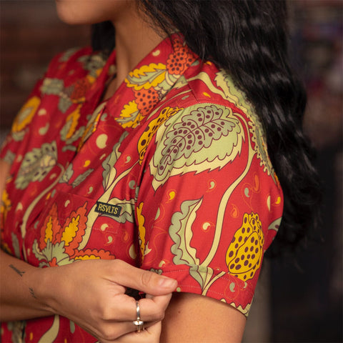 '70s Retro Baba O'Redly – Women's KUNUFLEX Short Sleeve Shirt