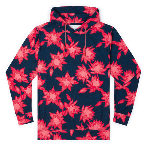 Camp Kunu Floral (Red) – Performance Hoodie