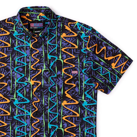 '90s Retro Retro Squigglies – KUNUFLEX Short Sleeve Shirt