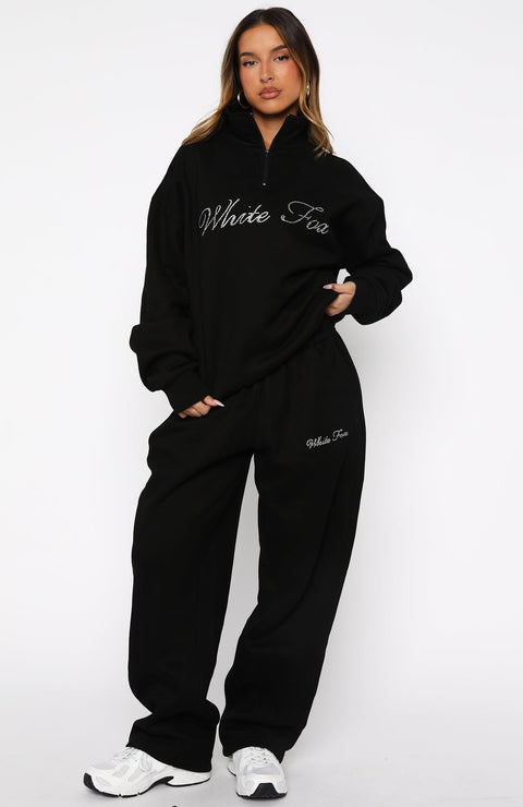 Make It Or Break It Quarter Zip Sweater Black